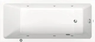 DU No.1 Whirlwanne Duravit 1800x800mm Einbauversion,1 Rückenschr. Jet P, Weiß