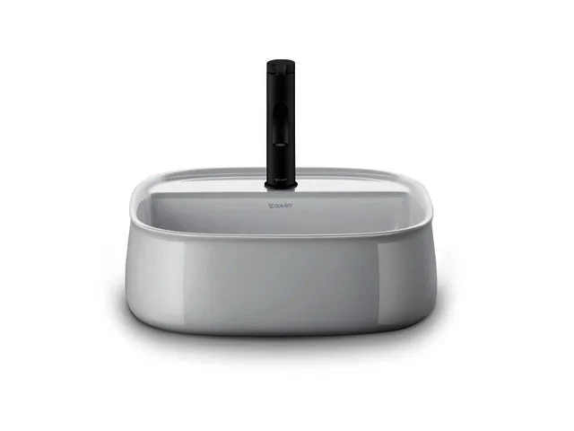 Duravit Aufsatzbecken 420mm Zencha, geschl. o.ÜL, m.HLB, 1 HL, Weiß, WGL