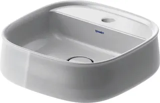 Duravit Aufsatzbecken 420mm Zencha, geschl. o.ÜL, m.HLB, 1 HL, Weiß, WGL – Bild 5