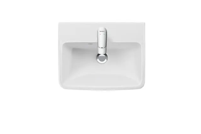 HWB 450mm, Duravit No.1 weiß, mit ÜL, m.HLB