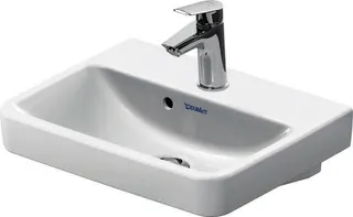 HWB 450mm, Duravit No.1 weiß, mit ÜL, m.HLB – Bild 2