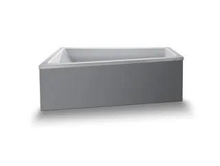 Duravit No.1 Badewanne 1700x1000,Einbauv.,Trapezf. Rückenschr.1 Pos.L, Weiß – Bild 4