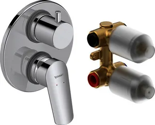 Duravit No.1 Einhebelmischer UP Set Keramikmischsyst., Umstellvent.,Chrom HG – Bild 2