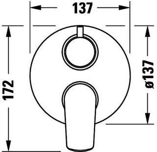 Duravit No.1 Einhebelmischer UP Set Keramikmischsyst., Umstellvent.,Chrom HG – Bild 5