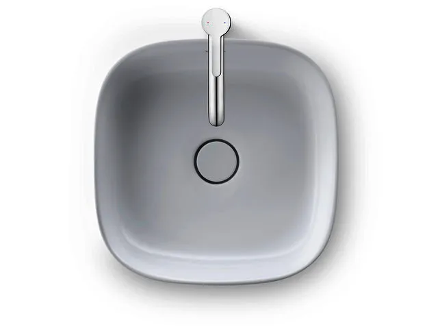Duravit Aufsatzbecken 420mm Zencha, geschl. o.ÜL, o.HLB, Weiß Seidenmatt