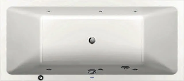 No.1 Whirlwanne Duravit 1800x800mm Einbauversion,2 Rückensch.,Jet P, Weiß
