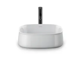 Duravit Aufsatzbecken 420mm Zencha, geschl. o.ÜL, o.HLB, Weiß – Bild 3