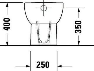 Stand-WC Duravit No.1,560mm,Weiß, rimless, TS, Abg.senkrecht, var.Zul. – Bild 5