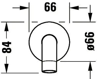Duravit No.1 Wanneneinlauf Ausl. 198mm, Chrom HG – Bild 5