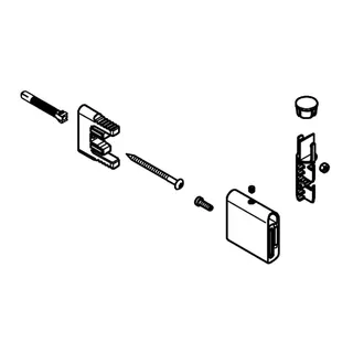 GROHE Brausestangenhalter 48425 für Rainshower SmartActive chrom – Bild 3