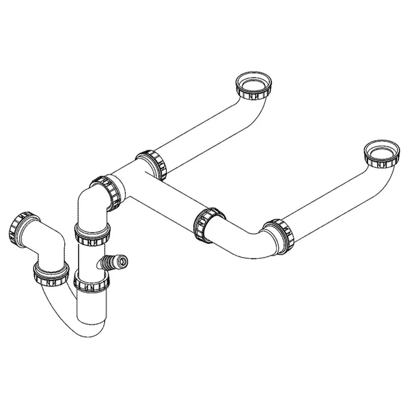 GROHE Siphon 42618 für Küchenspülen