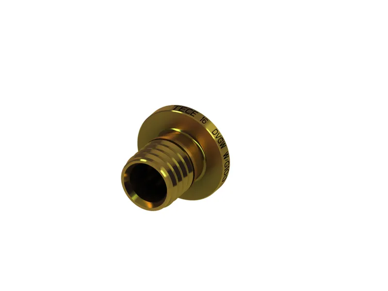 TECEflex Endstopfen Dim. 14, Standard Messing