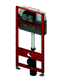 TECEprofil WC-Modul mit Uni-Spülkasten f Geberit Publica Ausgussb., Bauh. 1340 mm