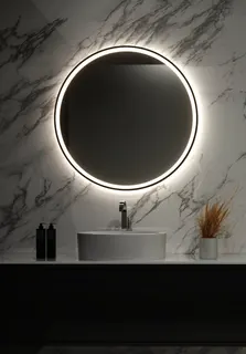 AS Eleganza 2 PLUS LED-Leuchtspiegel 75 cm rund – Bild 2