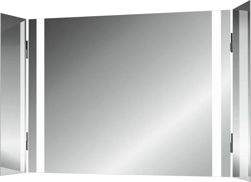 AS Satino-S2 LED-KLAPP-Leuchtspiegel Breite 120 x Höhe 80 cm (K25)