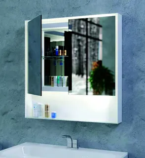 AS Sempre-Spazio LED-Leuchtspiegel Breite 80 x Höhe 80 cm 2-türig – Bild 2