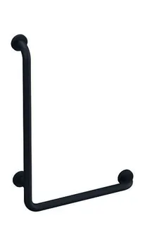 HEWI Winkelgriff Ser 801, matt, d:33, AM:750mm, W:500mm anthrazitgrau – Bild 2
