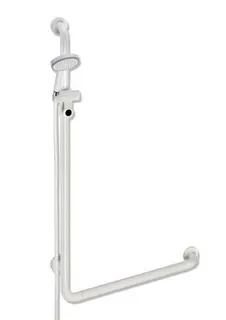 HEWI Winkelgriff m.Br.H.Stg.,BR-Schlauch HB,Ser. 801,AM1:1100,W1:600, reinweiß – Bild 3