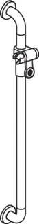 HEWI Br.H.Stg. Ser 801, matt, d:33, AM:900, m.Br.H. reinweiß – Bild 5