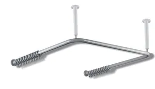 HEWI VH-Stange Ser 801,d:33, U-Form, Sonderanf. signalweiß – Bild 3