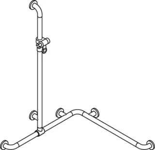 HEWI DUHA m.Br.H.St. verschiebb. Br.H.98 1100x762x762 chromoptisch beschichtet – Bild 5