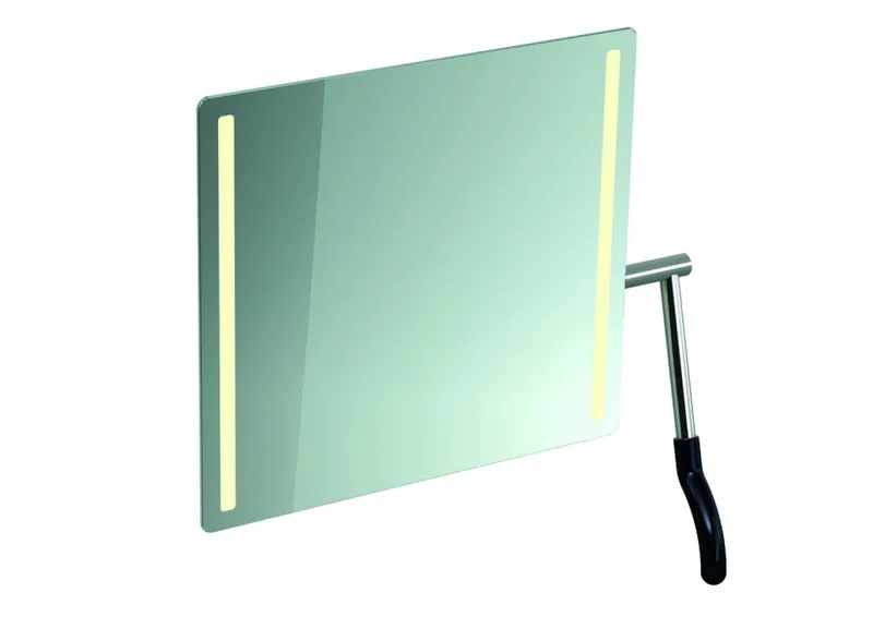 HEWI Kippspiegel Serie 802 LED basic, rechts anthrazitgrau