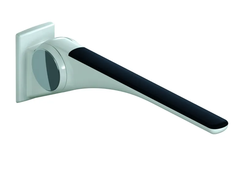 HEWI Stützklappgriff Basic,750 mm weiß hochgl.-anthraz.matt