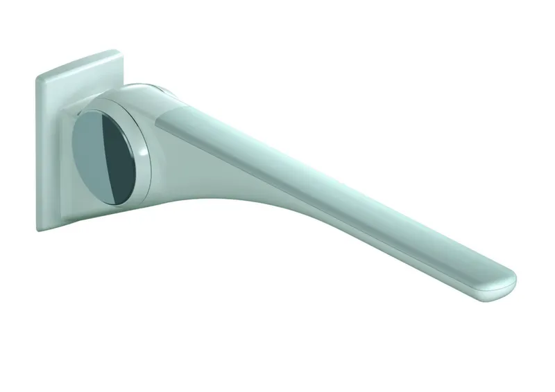 HEWI Stützklappgriff Basic,850 mm weiß hochgl.- weiß matt