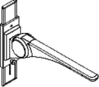 HEWI Stützklappgriff Basic,700 mm mit Höhenverstellung weiß hgl.- weiß mt – Bild 4