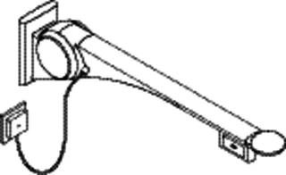HEWI Stützklappgriff Premium,850 mm, links Spülausl.(E-Ausf.) weiß hgl.- weiß mt – Bild 4