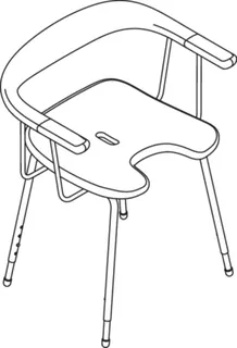 HEWI Duschhocker Premium Beine verchromt signalweiß – Bild 5