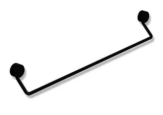 HEWI Badetuchhalter Sys 815, 600mm, Edst., Schwarz matt schw tiefmatt – Bild 2