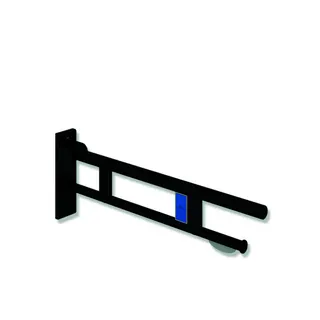HEWI SK-Griff Duo (B), links, PRH, 900, (Funk),plvb schw tiefmatt