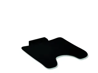 HEWI Klappsitz, 450x525, Scham, plvb, Sitzf. Kst. schw tiefmatt