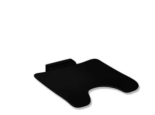 HEWI Klappsitz, 450x525, Scham, plvb, Sitzf. Kst. schw tiefmatt – Bild 3