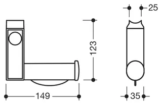 HEWI Aufrüstsatz WC-Spülauslösung links,SK-Griff 950.50.6... anthrazitgrau – Bild 5