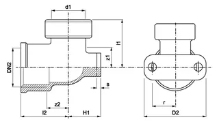 AIPS VSH Tectite Sprint Wandscheibe d12xRp1/2 (DN15) I/I MS EPDM kurz. Bauf. – Bild 2