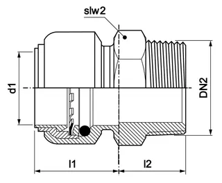 AIPS VSH Tectite Classic Überg.-Stk. d22xR1 (DN25) I/A MS EPDM – Bild 2