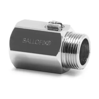 AIPS Broen Ballofix Mini-Kugelhahn G1/2a x Rp1/2 (DN15) MS chr
