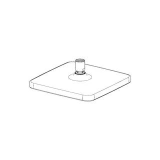Kopfbrause HANSABASICJET Style 4474 1-strahlig 200x200 mm chr – Bild 3