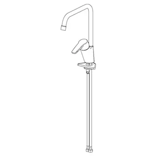 EHM Küchenarm. HANSAPOLO ECO 5270 Ausld. 221 mm DN15 chr 6 L/min – Bild 3