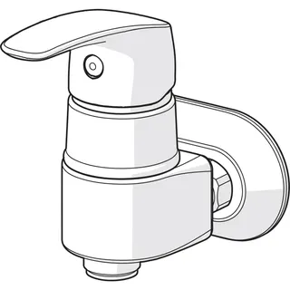 EHM Brausebatt. HANSAPINTO 4569 45cc DN15 chr – Bild 3