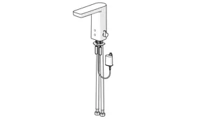 Waschtisch-Batt. HANSASTELA ECO+ 5716 6 V, Bluetooth Ausld. 105 mm DN15 4,2 L/min – Bild 2