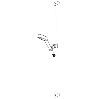 Wandst.garnitur HANSAMEDIJET 0400 1-strahlig chr – Bild 3
