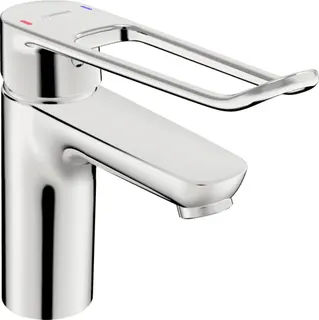 EHM Waschtisch-Batt. HANSACLINICA 4502 CU-Rohr Bügelh. Bed.he. lang Ausld. 114