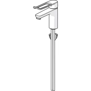 EHM Waschtisch-Batt. HANSACLINICA 4523 CU-Rohr Bügelh. Bed.he. lang Ausld. 150 – Bild 2