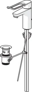 EHM Waschtisch-Batt. HANSACLINICA 4501 CU-Rohr Zugst.Ablgarn. Bügelh. Bed.he. – Bild 2
