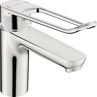 EHM Waschtisch-Batt. HANSACLINICA 4522 CU-Rohr Bügelh. Bed.he. lang Ausld. 150