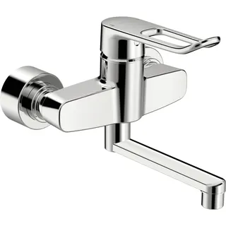EHM Waschtisch-Batt. HANSACLINICA 0151 Bügelh. Bed.he. lang Ausld. 227 mm DN15