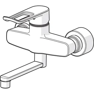 EHM Waschtisch-Batt. HANSACLINICA 0151 Bügelh. Bed.he. lang Ausld. 227 mm DN15 – Bild 2